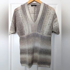 Passport Elegant Beige Knit Sweater